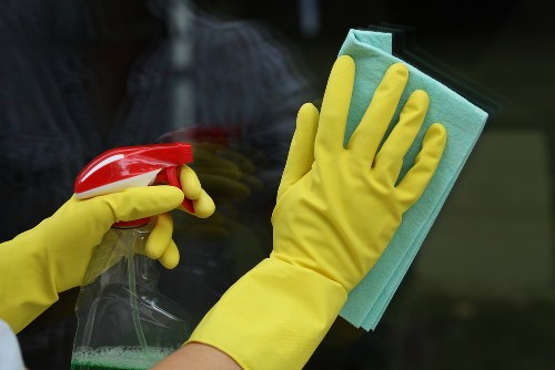 Professional oven cleaning service in a Mayfair kitchen