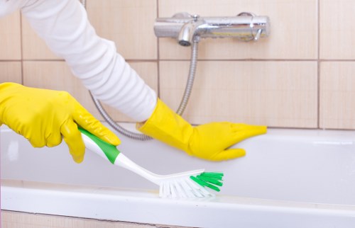 Detailed kitchen cleaning inside a Mayfair property before move-in